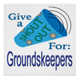 Póster Grito de apoyo para los encargados de jardines