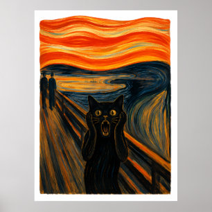 Póster Grito de gato