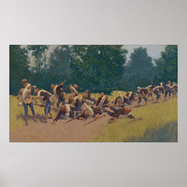 Póster Grito de metralla en la colina de San Juan (Frente)