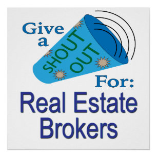 Póster Gritos a los agentes inmobiliarios