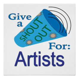 Póster Gritos a los artistas