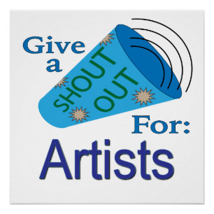 Póster Gritos a los artistas