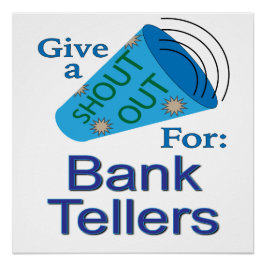 Póster Gritos a los cajeros bancarios