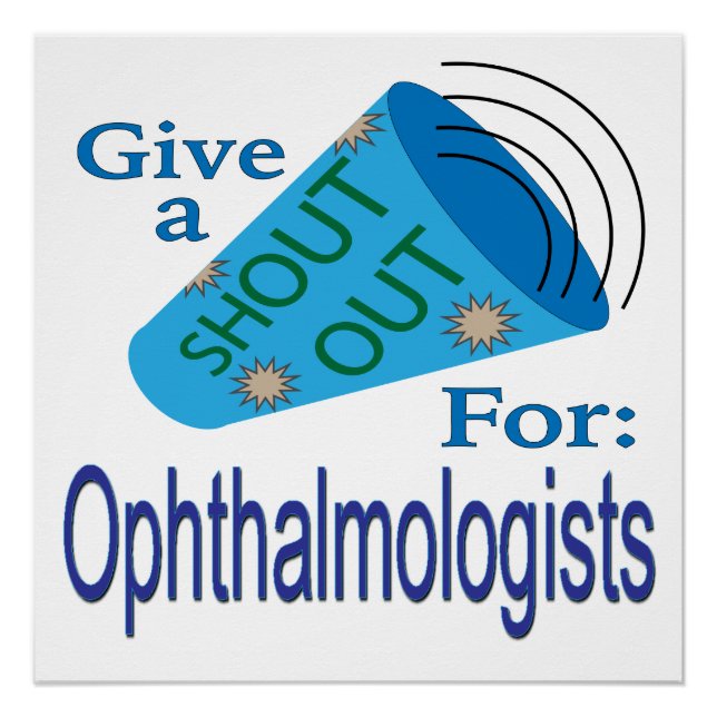 Póster Gritos a los oftalmólogos (Anverso)