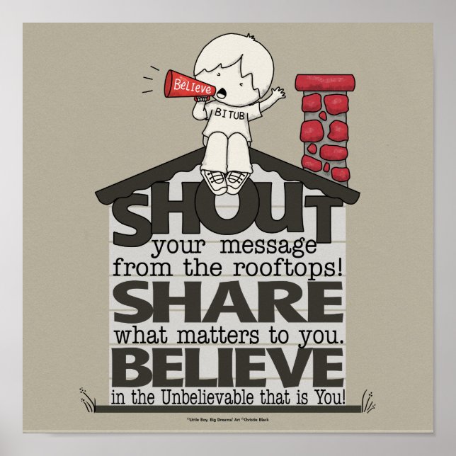 Póster Gritos desde los techos (Frente)