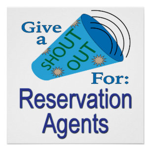Póster Gritos para agentes de reserva