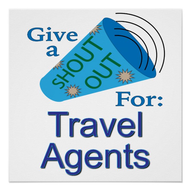 Póster Gritos para agentes de viajes (Anverso)