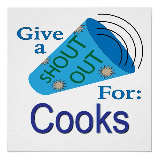 Póster Gritos para cocineros (Anverso)