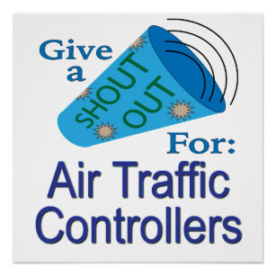 Póster Gritos para controladores de tráfico aéreo