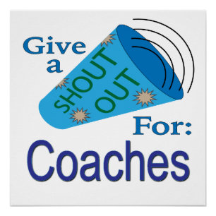 Póster Gritos para entrenadores