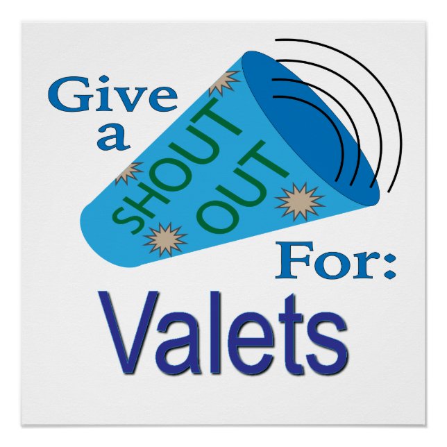 Póster Gritos para los Valets (Anverso)