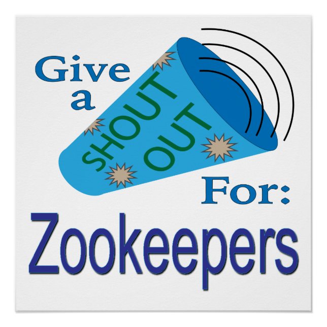 Póster Gritos para los Zookeepers (Anverso)