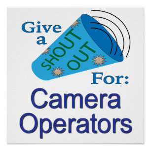Póster Gritos para operadores de cámara