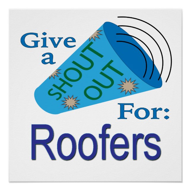 Póster Gritos para Roofers (Anverso)