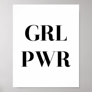 PÓSTER GRL PWR