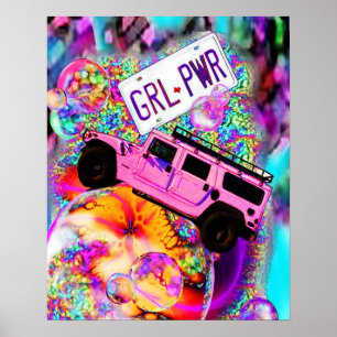 Póster GRL PWR - Poder del chica