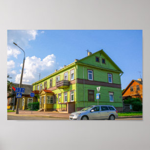 Póster Grodno Bielorrusia Arquitectura ciudad-paisaje