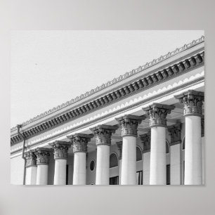 Póster Grodno Bielorrusia Minimalismo de arquitectura sov