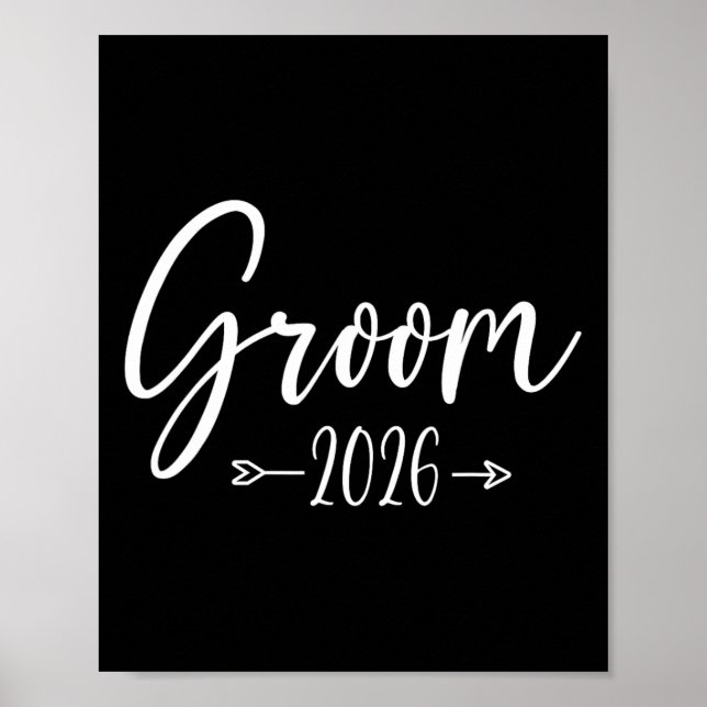 Póster Groom Est 2026 Partido de compromiso de Bodas casa (Frente)