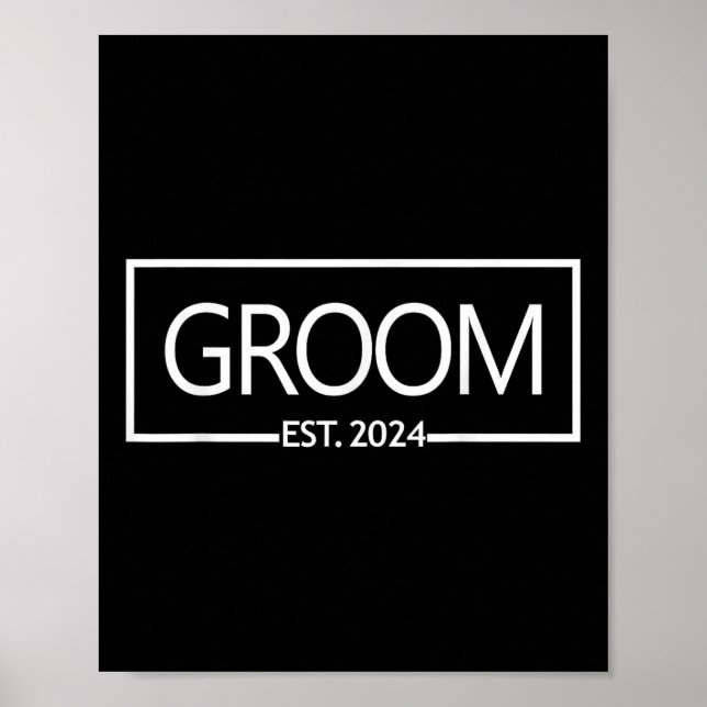 Póster Groom Est. Boda del partido Bachelor 2024 (Frente)