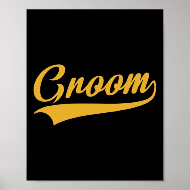Póster Groom - Partido del bachiller - Boda (Frente)