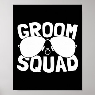 Póster Groom Squad Bacheller Party Stag Groom Gag Mens Di