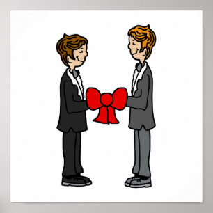 Póster Grooms Tie the Knot