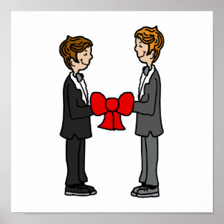 Póster Grooms Tie the Knot