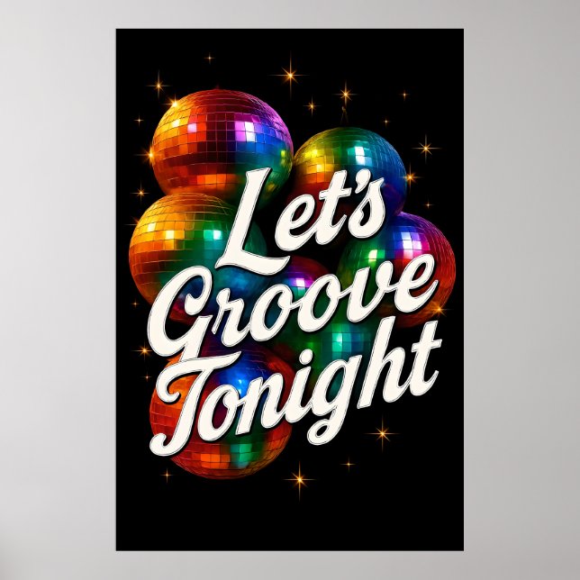 Póster Groove Esta Noche - Retro Disco Fiesta Poster (Frente)