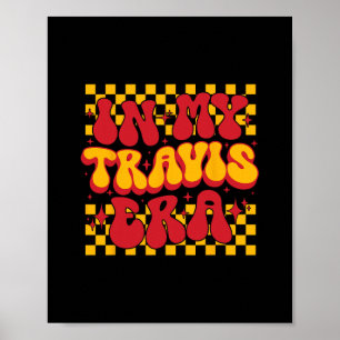 Póster groovía retro en mi época de travis