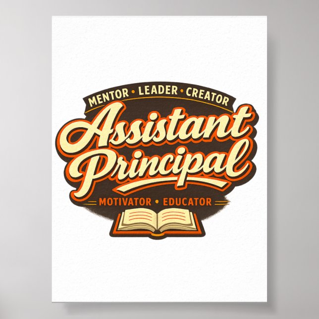Póster Groovy Assistant Principal Printable Download (Frente)