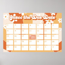 Groovy Baby Retro Sunshine Baby Shower Fecha de Pa