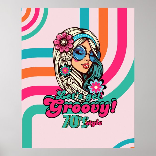 Póster Groovy Boogie Retro Disco (Frente)