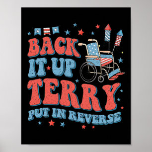 Póster Groovy Byck Up Terry Ponlo En Reversa Fuegos Artif