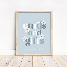 Póster Groovy Daisy Cards & Gifts Moderno Boho Birthday