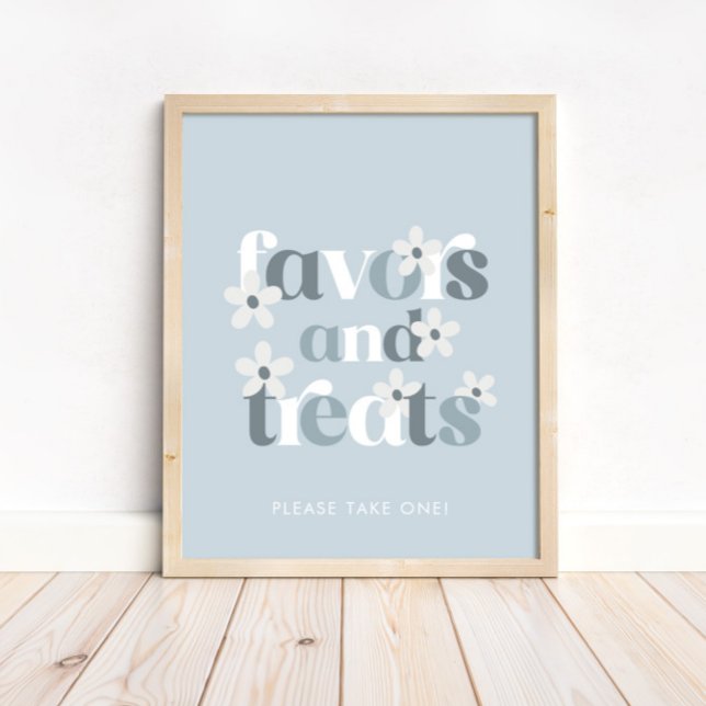 Póster Groovy Daisy Modern Boho Favores y Tratamientos de (Subido por el creador)