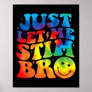 Póster Groovy Déjame Estimar A Los Niños Bro Autismo Grac