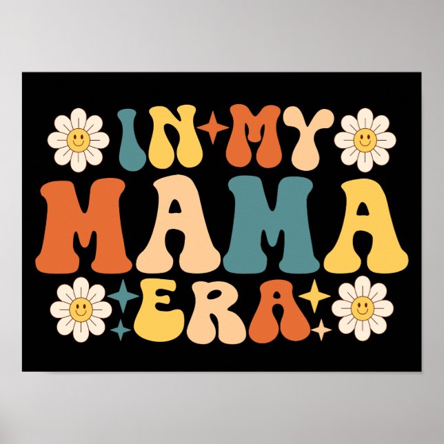 Póster Groovy en el día de la madre de mi mamá (Frente)