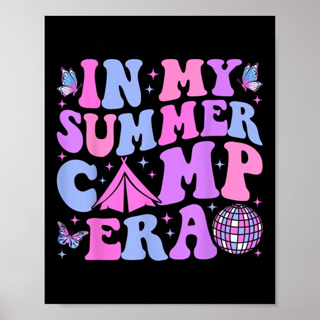 Póster Groovy En Mi Campamento De Verano (Frente)