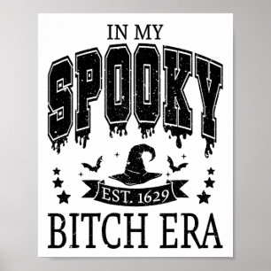 Póster Groovy En Mi Era De Escrúpulos Halloween