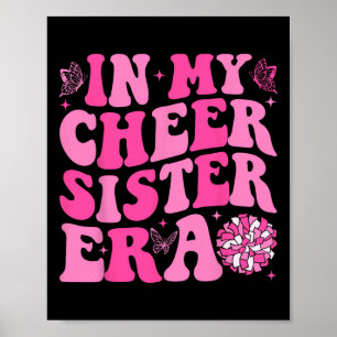 Póster Groovy En Mi Era De Porristas Hermana Cheerleading