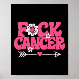Póster Groovy Fck Cancer