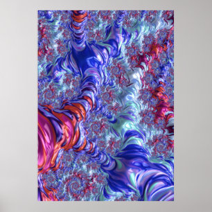 Póster Groovy Fractal