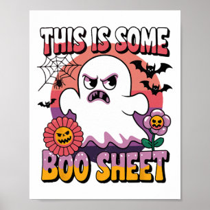 Póster Groovy Ghost Esto Es Una Famosa Halloween De Hoja