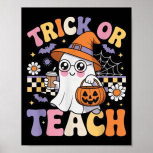 Póster Groovy Ghost Funny Halloween