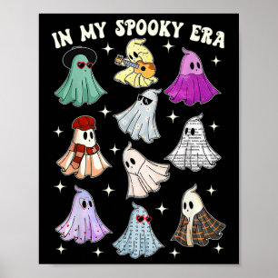 Póster Groovy Ghost Halloween es gracioso en mi era espel