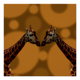 Póster Groovy Giraffes A Ir,