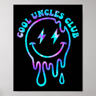 Póster Groovy Guay Uncles Club 2 hombres lados Tío Shirt