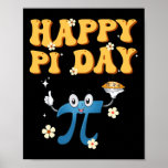 Póster Groovy Happy Pi Day Mathematics Teacher Pi Da<br><div class="desc">Groovy Happy Pi Day Mathematics Math Teacher Pi Day 3.14 1</div>