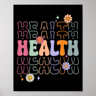 Póster Groovy Mental Health S Human Braille Awarene